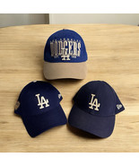 LOT OF 3 LOS ANGELES DODGERS BASEBALL HAT CAP Adjustable Stapback FanFav... - $55.47 CAD