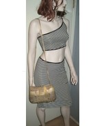 Vintage IMPORTS GALORE Ladies WOMEN&#39;S Reptile Print Hard Case Purse Hip Bag - $13.56 CAD