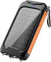Solar Power Bank Solar Charger 38800mAh Outdoor Portable Charger Externa... - £40.29 GBP