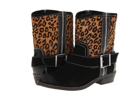 Sze 8 KELSI DAGGER Leather Faux Leopard Womens Boot! Reg$180 Sale$44.99 - £35.76 GBP