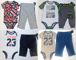 Air Jordan Infant Boys 2pc Bodysuit and Pants Sets 4 Various Choices &amp; Sizes NWT - £23.59 GBP