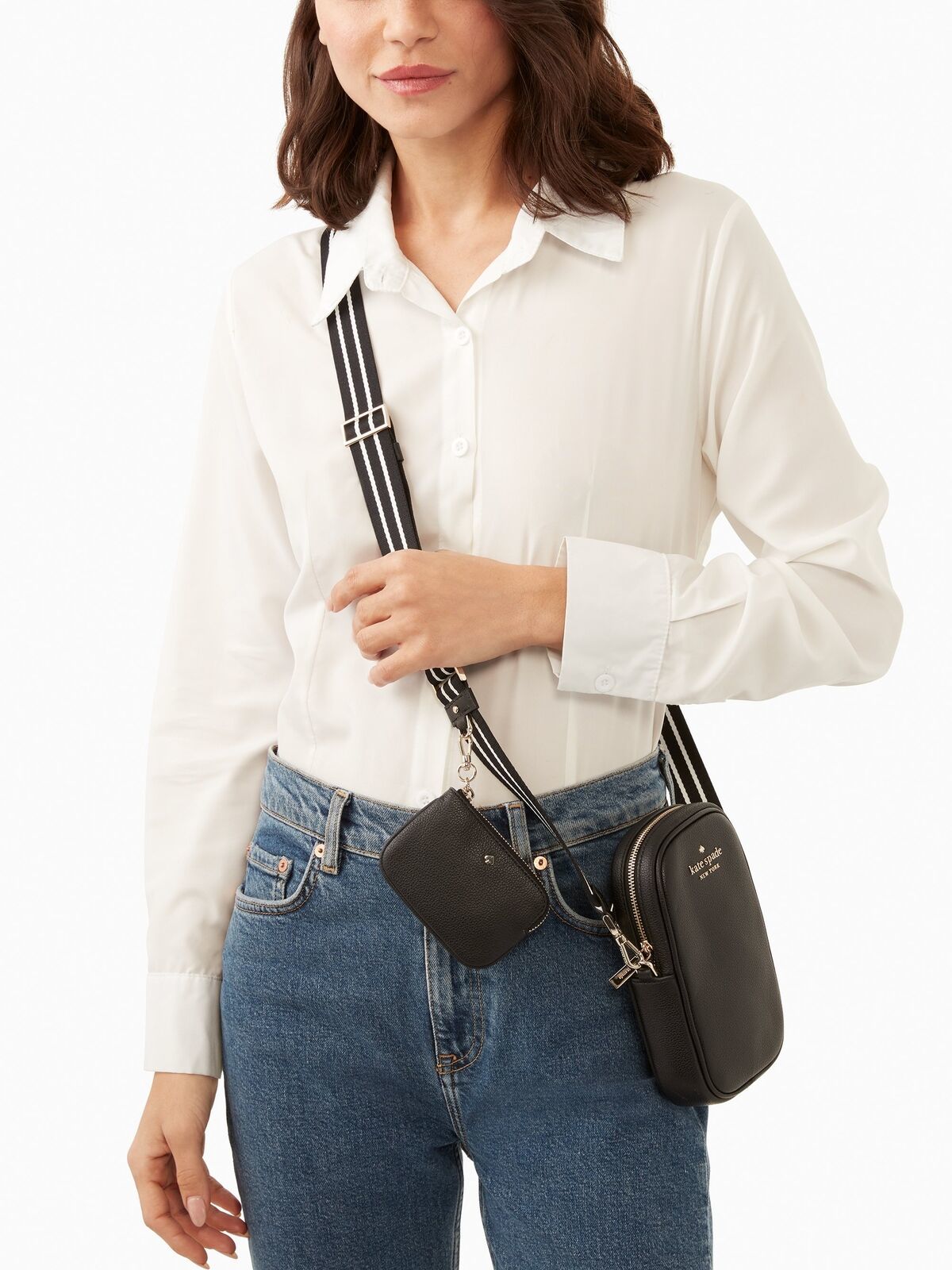 Kate Spade Rosie North South Crossbody Black