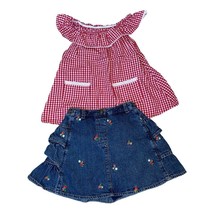 Gymboree Vintage Strawberry Farm Top/Skort Set Sz 4/5 - £19.12 GBP