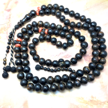 228 Gram Antique 33 Prayer Beads Yemen Natural Black Coral worry beads ي... - £1,187.04 GBP