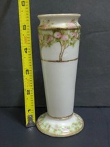 Hand Painted Victorian Style NIPPON HAT PIN HOLDER with Pink Tree &amp; Gold... - £26.39 GBP