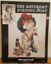Saturday Evening Post CHRISTMAS MORNING Cross Stitch Leaflet Chart Very ... - $12.99