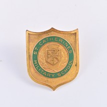 Rare Robbins Co. Attleboro Vintage Saint Catherine&#39;s Military School Bad... - £22.00 GBP