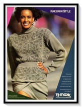 T.J. Maxx Department Store Fashion Print Ad Vintage 1992 Magazine Advert... - $9.70