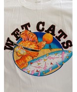 WET CATS on a large white tee shirt.. - £14.38 GBP
