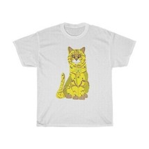65 MCMLXV Unisex Bejeweled Yellow 70s Disco Cat Graphic T-Shirt - £19.66 GBP