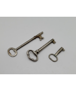 Vintage Skeleton Keys Lot of 3 • Rustic Antique Style Iron Keys Home Dec... - $146.51