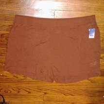 ABOUND Shorts Rust Sequoia Women Size 3X Pockets Elastic Waist - £12.50 GBP