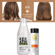 Free Formaldehyde Brazilian Keratin Treatment Smoothing Straightening Hair Kit - £47.44 GBP