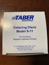 Taber Industries Refacing Discs Model S-11 for Renewing Calibrase wheels - $101.85