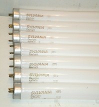 Lot of 7 Sylvania F15T8 Fluorescent Bulbs 18&quot; Daylight 15 Watt for Store Display - £39.49 GBP