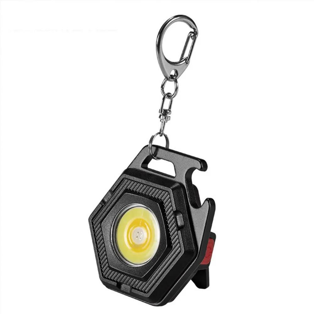 １Pcs USB Flashlight Rechargeable Flashlight Work Light LED Keychains For Outdoor - £13.16 GBP+