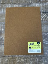 Pop! Felt Sheet 9x12” Brown Sticky Back - $11.76