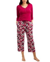 allbrand365 designer Womens Sleepwear Long-Sleeve Henley Pajama Top Only... - £15.45 GBP