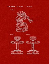 Nintendo Game Robot Patent Print - Burgundy Red - $7.95+
