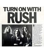 Rush Promo 1980 Advertisement Prog Rock Vintage Live Concert Article DWEE26 - $545.74 MXN