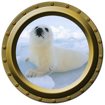 Baby Seal - Porthole Wall Decal - £10.98 GBP