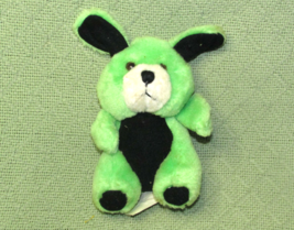 1994 Ace Novelty Green Puppy Dog Teddy Bear Plush Vintage Stuffed Animal 6" Toy - $13.55
