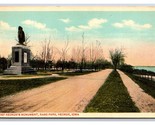 Chief Keokuk Monument Rand Park Keokuk Iowa IA UNP WB Postcard Z10 - $2.92