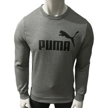 NWT PUMA MSRP $66.99 ESS BIG LOGO MEN&#39;S GRAY LONG SLEEVE SWEATSHIRT SIZE S - £19.96 GBP