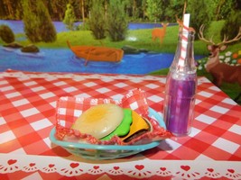 Our Generation Picnic Table Fun and Adventure Replacement Cheeseburger and Soda - £8.59 GBP