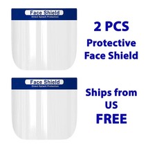 2 PCS Face Shield Reusable Washable Safety Protection Full Cover Face Mask - £6.18 GBP