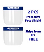 2 PCS Face Shield Reusable Washable Safety Protection Full Cover Face Mask - £6.29 GBP