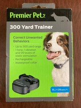 Premier Pet 300 Yard Trainer Collar for 8lb/6month+ Dogs Rechargeable 9241 - £16.16 GBP