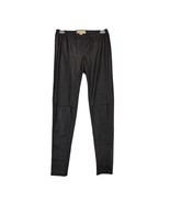 MICHAEL KORS Sz 4 Black Faux Leather Hot Pants Leggings, Pleather Biker ... - $26.33 CAD