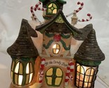Disney Brass Key Christmas Village Ye Ole Candy Shop Building Porcelain ... - £47.03 GBP