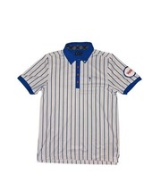 William Murray This Is The Year Chicago Cubs Golf Polo Shirt Stripe Whit... - $42.75