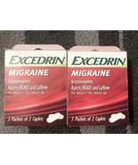 Excedrin Migraine Acetaminophen caplets (Lot Of 2) Sealed  Exp 5/24 Trav... - $181.73 MXN