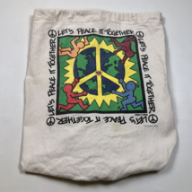 Vintage Let's Peace it Together Keith Haring Karen Perez Bag 93 Human-i-... - $69.29