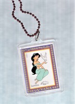 Collectible International Stamp Novelty Necklace - Disney&#39;s Jasmine - $165.46 MXN