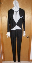 Tuxedo Costume Adult Halloween Cosplay Butler Second Skin Body Suit - New! - £3.50 GBP