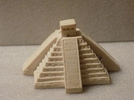 Unpainted White Ceramic Egyptian Pyramid Knick Knack Decor - £15.52 GBP
