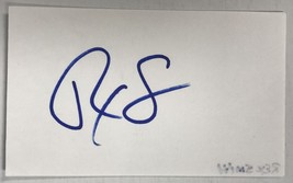Rex Smith Signed Autographed Vintage 3x5 Index Card - £11.79 GBP