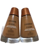 Covergirl Clean Liquid Foundation Makeup 170 Deep Golden Lot Of 2 SEALED - $353.97 MXN