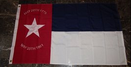 3X5 Embroidered Sewn North Carolina Republic Synthetic Cotton Flag 3&#39;X5&#39; Clips - £55.39 GBP