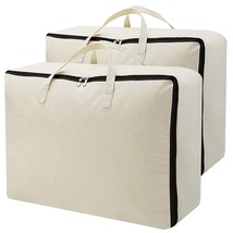 Set Of 2, Storage Bags With 3-Side Zip Open &amp; Handles, House Move Or Win... - $37.99