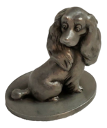 Schmid Walt Disney Pewter Figurine Lady and the Tramp Cocker Spaniel Vin... - $28.78