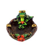 Chill Frog 3D Round Ash Tray Cigarette Burner Incense Stick Holder Funny... - $462.75 MXN