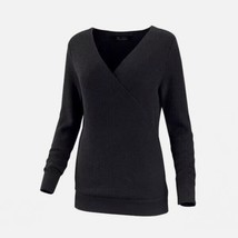 Harley-Davidson® Women&#39;s Sweater Crossover Wool Blend Black Size Medium - $44.54