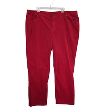 Talbots Women&#39;s 20W High Waist Straight Leg Red Corduroy Pants, Classic ... - $475.91 MXN