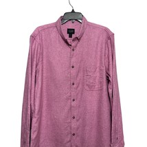 14th &amp; Union Mens Button Down Shirt Pink Long Sleeve Collar Pockets Cott... - $21.22