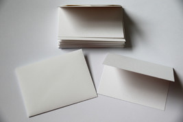 10 Tiffany Blank Notecard Card &amp; Envelope 3.5&quot; Small Folded Cards Set Lot - £15.97 GBP